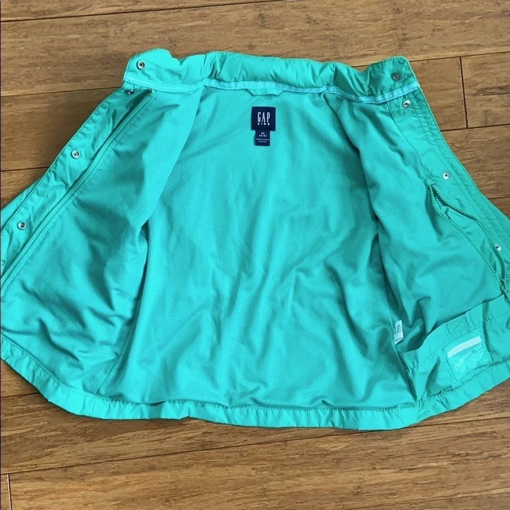NEW GAP Girls Windbreaker Mint Green sz 4-5